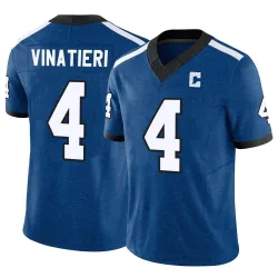 Men's Adam Vinatieri Indianapolis Colts No.4 Limited Indiana Nights Alternate Vapor F.U.S.E. Jersey - Royal