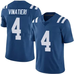Men's Adam Vinatieri Indianapolis Colts No.4 Limited Team Color Vapor Untouchable Jersey - Royal