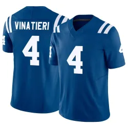 Men's Adam Vinatieri Indianapolis Colts No.4 Limited Vapor F.U.S.E. Jersey - Royal