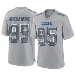 Men's Adetomiwa Adebawore Indianapolis Colts No.95 Game Atmosphere Fashion Jersey - Gray
