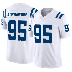 Men's Adetomiwa Adebawore Indianapolis Colts No.95 Limited Vapor F.U.S.E. Jersey - White