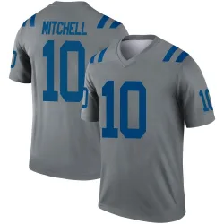 Men's Adonai Mitchell Indianapolis Colts No.10 Legend Inverted Jersey - Gray