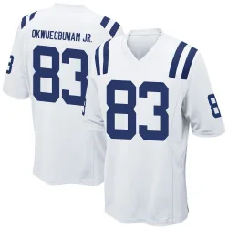 Men's Albert Okwuegbunam Jr. Indianapolis Colts No.83 Game Jersey - White