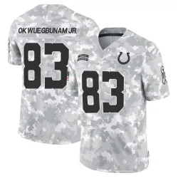 Men's Albert Okwuegbunam Jr. Indianapolis Colts No.83 Limited 2024 Salute to Service Jersey - Arctic Camo