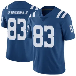 Men's Albert Okwuegbunam Jr. Indianapolis Colts No.83 Limited Color Rush Vapor Untouchable Jersey - Royal