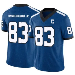 Men's Albert Okwuegbunam Jr. Indianapolis Colts No.83 Limited Indiana Nights Alternate Vapor F.U.S.E. Jersey - Royal