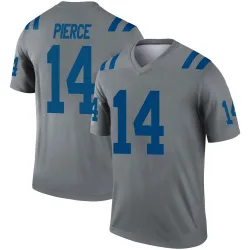 Men's Alec Pierce Indianapolis Colts No.14 Legend Inverted Jersey - Gray