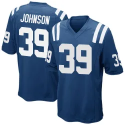 Men's Alex Johnson Indianapolis Colts No.39 Game Team Color Jersey - Royal Blue