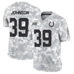 Men's Alex Johnson Indianapolis Colts No.39 Limited 2024 Salute to Service Jersey - Arctic Camo