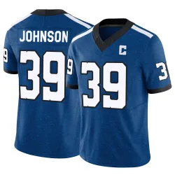 Men's Alex Johnson Indianapolis Colts No.39 Limited Indiana Nights Alternate Vapor F.U.S.E. Jersey - Royal