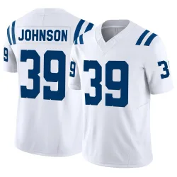 Men's Alex Johnson Indianapolis Colts No.39 Limited Vapor F.U.S.E. Jersey - White