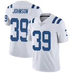 Men's Alex Johnson Indianapolis Colts No.39 Limited Vapor Untouchable Jersey - White