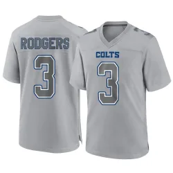 Men's Amari Rodgers Indianapolis Colts No.3 Game Atmosphere Fashion Jersey - Gray