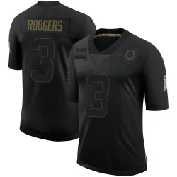 Men's Amari Rodgers Indianapolis Colts No.3 Limited 2020 Salute To Service Jersey - Black