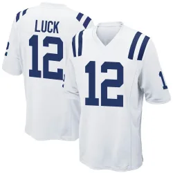 Men's Andrew Luck Indianapolis Colts No.12 Game Jersey - White