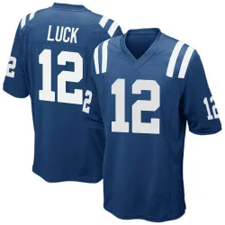 Men's Andrew Luck Indianapolis Colts No.12 Game Team Color Jersey - Royal Blue