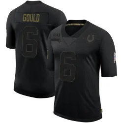 Men's Anthony Gould Indianapolis Colts No.6 Limited 2020 Salute To Service Jersey - Black