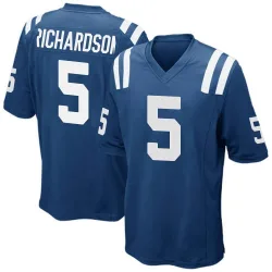 Men's Anthony Richardson Indianapolis Colts No.5 Game Team Color Jersey - Royal Blue