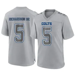 Men's Anthony Richardson Sr. Indianapolis Colts No.5 Game Atmosphere Fashion Jersey - Gray