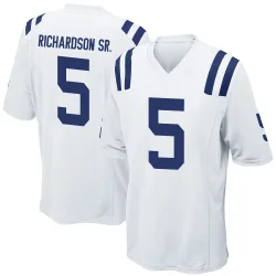 Men's Anthony Richardson Sr. Indianapolis Colts No.5 Game Jersey - White