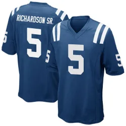 Men's Anthony Richardson Sr. Indianapolis Colts No.5 Game Team Color Jersey - Royal Blue