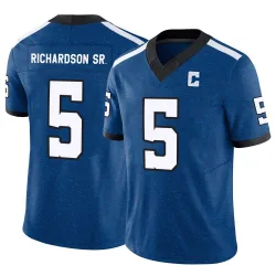 Men's Anthony Richardson Sr. Indianapolis Colts No.5 Limited Indiana Nights Alternate Vapor F.U.S.E. Jersey - Royal