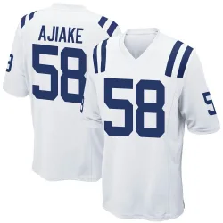 Men's Austin Ajiake Indianapolis Colts No.58 Game Jersey - White