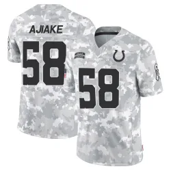 Men's Austin Ajiake Indianapolis Colts No.58 Limited 2024 Salute to Service Jersey - Arctic Camo