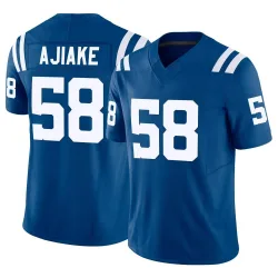 Men's Austin Ajiake Indianapolis Colts No.58 Limited Vapor F.U.S.E. Jersey - Royal