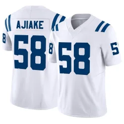 Men's Austin Ajiake Indianapolis Colts No.58 Limited Vapor F.U.S.E. Jersey - White