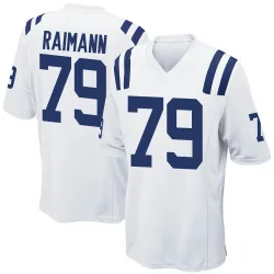 Men's Bernhard Raimann Indianapolis Colts No.79 Game Jersey - White