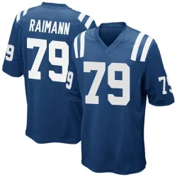 Men's Bernhard Raimann Indianapolis Colts No.79 Game Team Color Jersey - Royal Blue