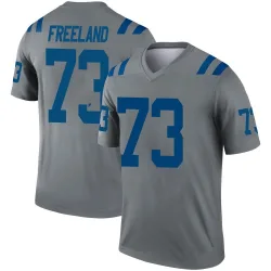 Men's Blake Freeland Indianapolis Colts No.73 Legend Inverted Jersey - Gray