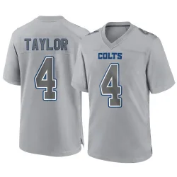 Men's Blayne Taylor Indianapolis Colts No.4 Game Atmosphere Fashion Jersey - Gray