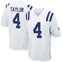 Men's Blayne Taylor Indianapolis Colts No.4 Game Jersey - White