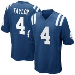 Men's Blayne Taylor Indianapolis Colts No.4 Game Team Color Jersey - Royal Blue