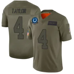 Men's Blayne Taylor Indianapolis Colts No.4 Limited 2019 Salute to Service Jersey - Camo