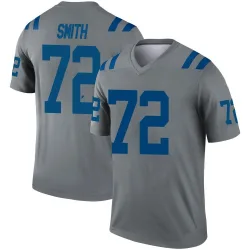 Men's Braden Smith Indianapolis Colts No.72 Legend Inverted Jersey - Gray