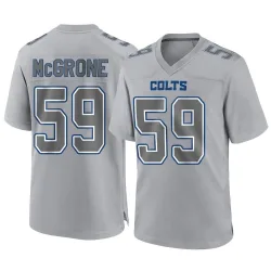 Men's Cameron McGrone Indianapolis Colts No.59 Game Atmosphere Fashion Jersey - Gray