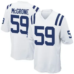 Men's Cameron McGrone Indianapolis Colts No.59 Game Jersey - White