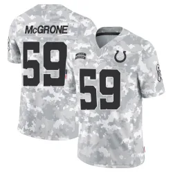 Men's Cameron McGrone Indianapolis Colts No.59 Limited 2024 Salute to Service Jersey - Arctic Camo