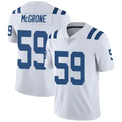 Men's Cameron McGrone Indianapolis Colts No.59 Limited Vapor Untouchable Jersey - White