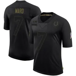 Men's Charvarius Ward Indianapolis Colts No.7 Limited 2020 Salute To Service Jersey - Black