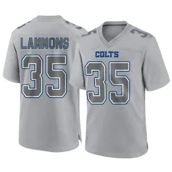Men's Chris Lammons Indianapolis Colts No.35 Game Atmosphere Fashion Jersey - Gray