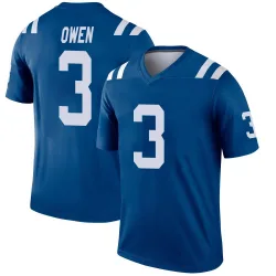 Men's Coleman Owen Indianapolis Colts No.3 Legend Jersey - Royal