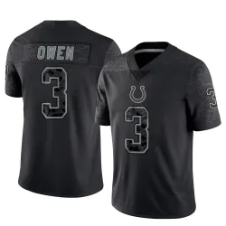 Men's Coleman Owen Indianapolis Colts No.3 Limited Reflective Jersey - Black