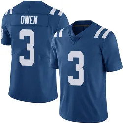 Men's Coleman Owen Indianapolis Colts No.3 Limited Team Color Vapor Untouchable Jersey - Royal