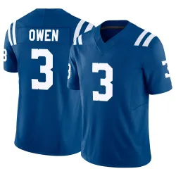 Men's Coleman Owen Indianapolis Colts No.3 Limited Vapor F.U.S.E. Jersey - Royal