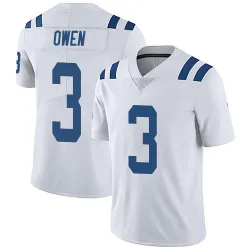 Men's Coleman Owen Indianapolis Colts No.3 Limited Vapor Untouchable Jersey - White