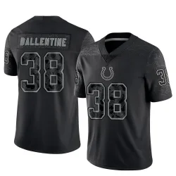 Men's Corey Ballentine Indianapolis Colts No.38 Limited Reflective Jersey - Black